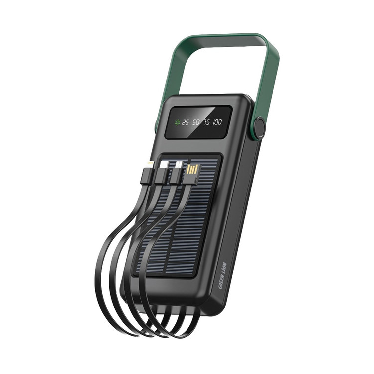 پاوربانک گرین لاین مدل Solar max با ظرفیت 30000 میلی آمپر بر ساعت - فروشگاه اپل پلاس