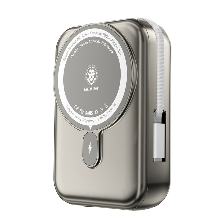 پاوربانک 10000mahموناکوگرین لاینMagsafe - فروشگاه اپل پلاس