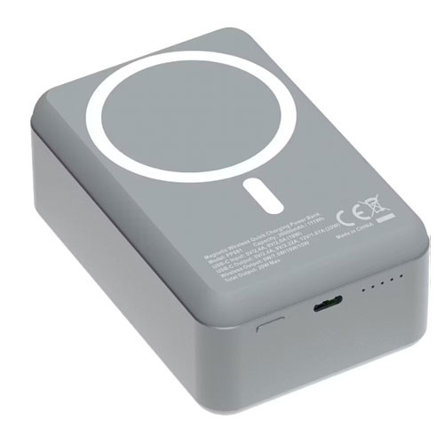پاوربانک پاورولوژی مدل Magsafe Aluminum کد PP081 ظرفیت 30000 میلی آمپر ساعت