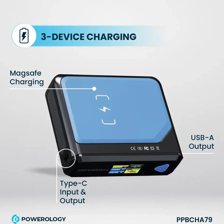 پاوربانک پاورولوژی مدل Ultra Mini PPBCHA79 ظرفیت 20000 میلی آمپر ساعت - فروشگاه اپل پلاس