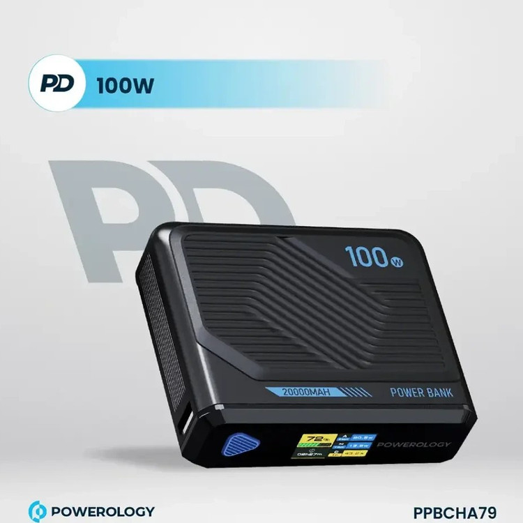 پاوربانک پاورولوژی مدل Ultra Mini PPBCHA79 ظرفیت 20000 میلی آمپر ساعت - فروشگاه اپل پلاس