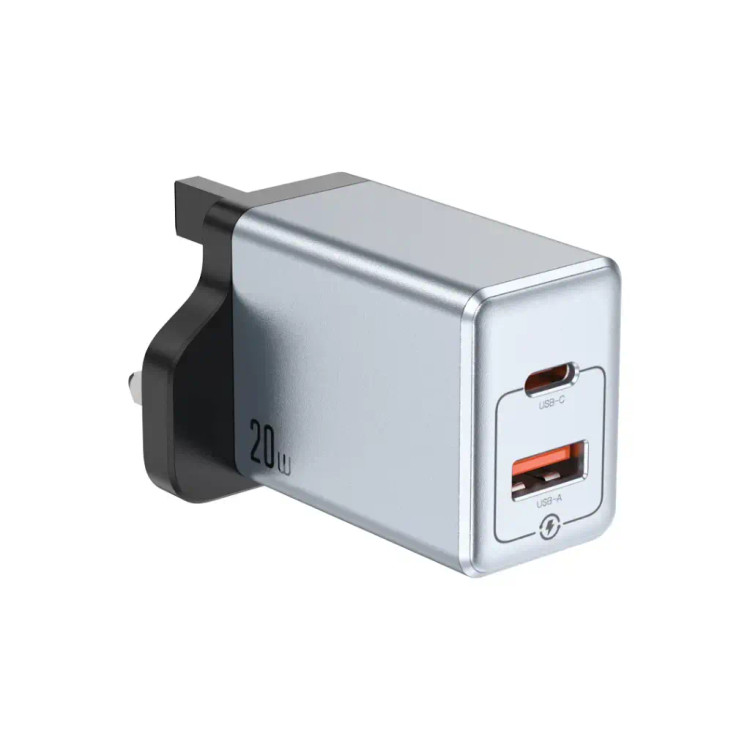 آداپتور 20 وات پرمیوم گرین لاین مدل GNPD20W2UK Green Lion Premium Series Dual Port Wall Charger 20W