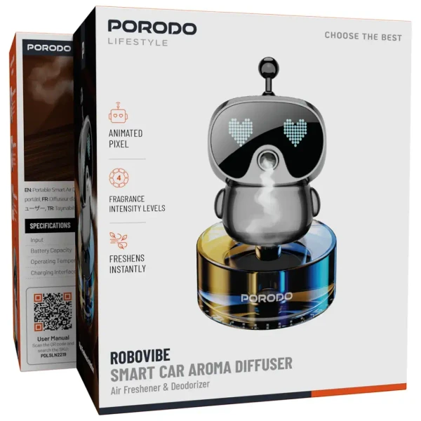 پخش کننده عطر هوشمند خودرو Porodo PDLSLN2219 Lifestyle Robovibe