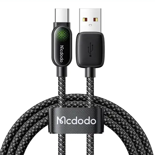 کابل شارژ تایپ سی 6 آمپر 1.2 متر مک دودو Mcdodo LightSync Cable CA-4520 - فروشگاه اپل پلاس