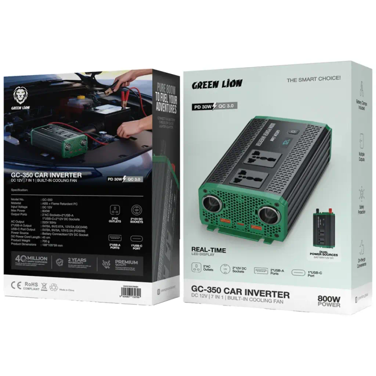 اینورتر گرین لاین مدل GC-350 توان 800 وات - فروشگاه اپل پلاس