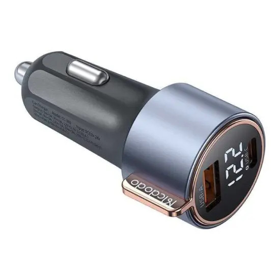 شارژر فندکی 75 وات مکدودو مدل CC-3690 | با ۲ پورت و نمایشگر دیجیتال - نمای 2