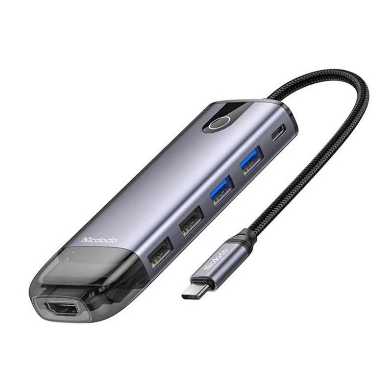 هاب 10 پورت USB-C مک دودو مدل HU-7420 - تصویر اصلی