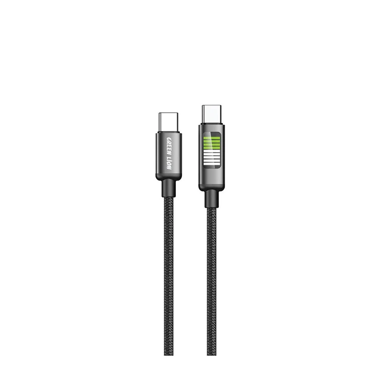 کابل شارژ Green Lion Type-C To Type-C مدل GNLEDTC2TCBK