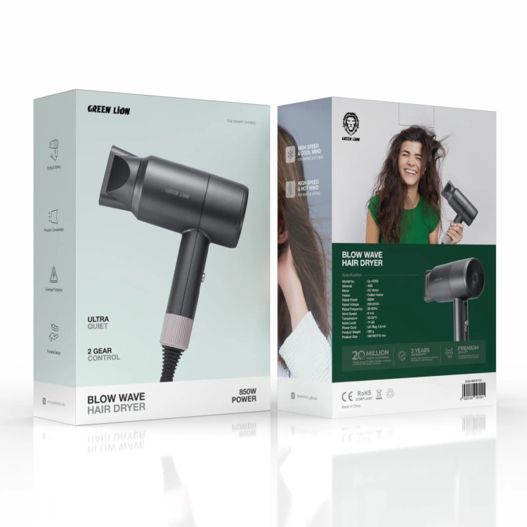 سشوار Green Lion Blow Wave – توان 850 وات، باد گرم و سرد - اپل پلاس
