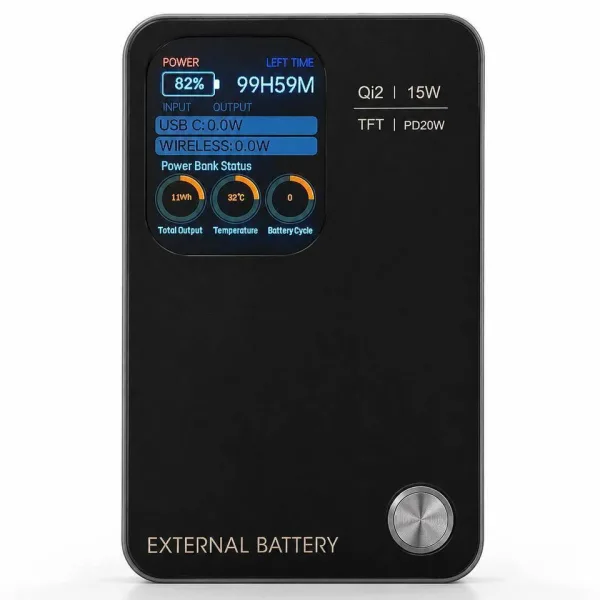 پاوربانک رکسین Smart LCD 10000 میلی‌آمپر - فروشگاه اپل پلاس