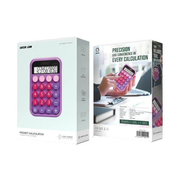 ماشین حساب جیبی گرین لاین مدل Green Lion Pocket Calculator GNPOCAL10