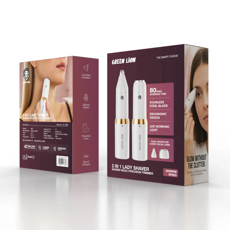 ماشین اصلاح 2 در 1 بانوان گرین لاین مدل Lady Shaver GNTM60LDYSHWH