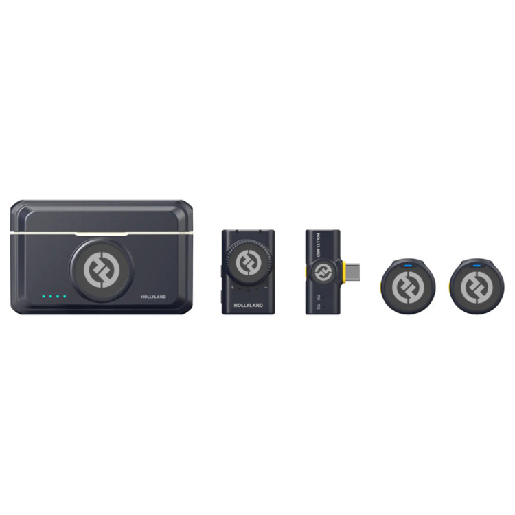 میکروفن بی سیم یقه ای هالی لند Hollyland LARK M2 Mini Combo