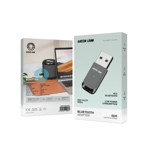 دانگل بلوتوثی گرین لاین Green Lion Zinc Alloy Shell Bluetooth Adapter GL-BT02