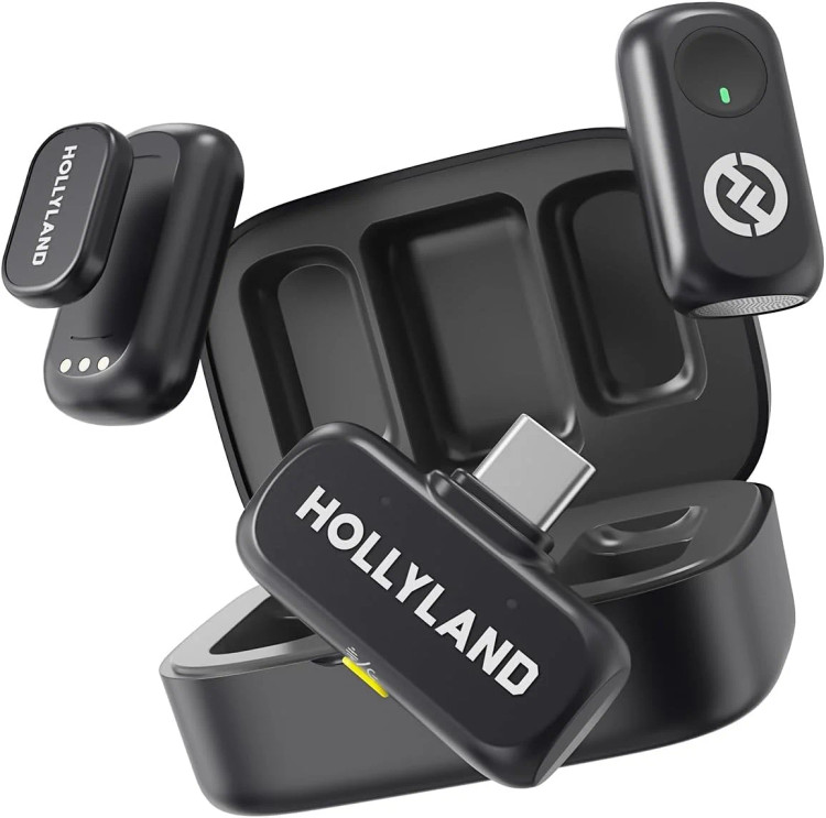 میکروفن بی سیم یقه ای هالی لند Hollyland LARK A1 Duo